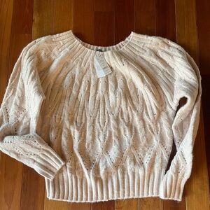 Women’s size small WhiteHouse Blackmarket sweater.  Light pink.  NWT
